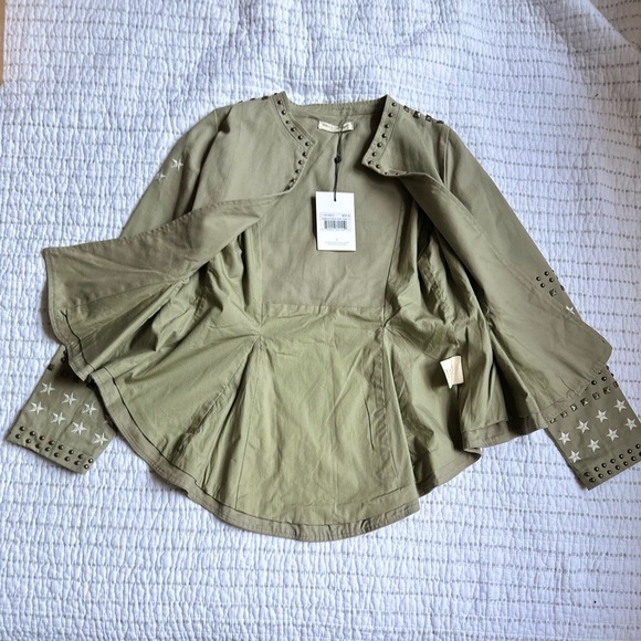 Spell and the Gypsy Collective Eagleback Matinee Jacket NWT KHAKI ARMY GREEN S - Picture 15 of 16